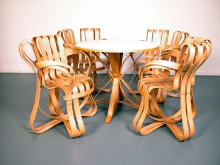 Cross Check chairs and table