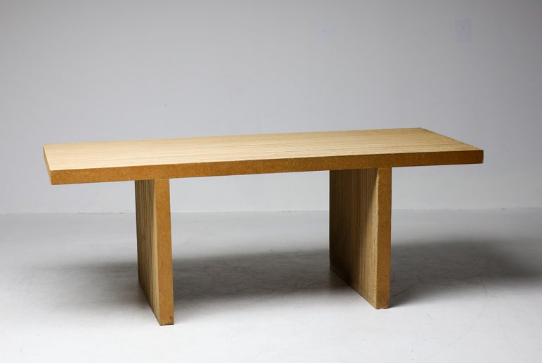 Frank Gehry Dining Table Set, Corrugated Cardboard, Easy Edges, 1970s - Image 7