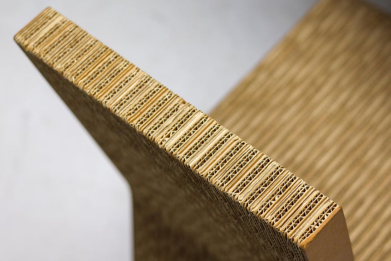 Frank Gehry Dining Table Set, Corrugated Cardboard, Easy Edges, 1970s - Image 15