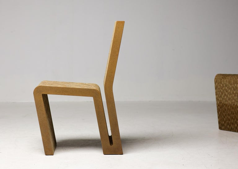 Frank Gehry Dining Table Set, Corrugated Cardboard, Easy Edges, 1970s - Image 18