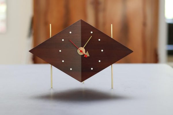 Mid Century Modern George Nelson Diamond Clock - Image 3