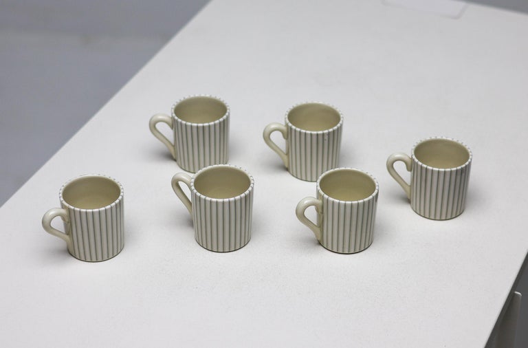 Set of Six Mid Century Modern George Nelson Espresso Cups - Image 2