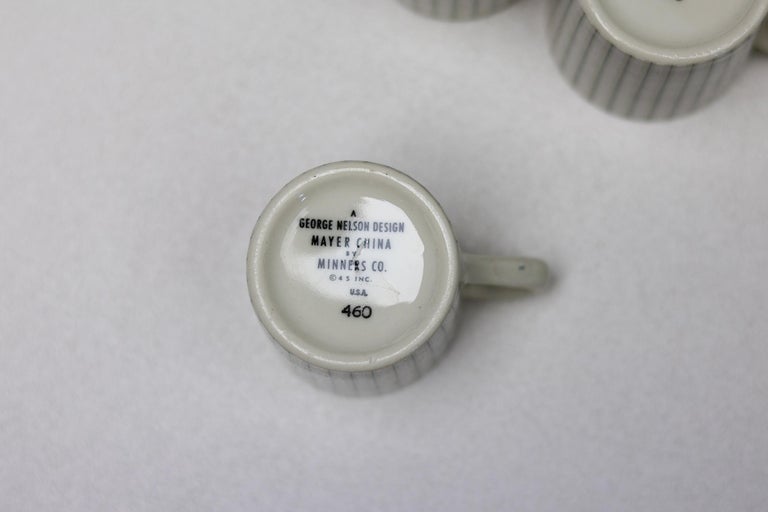 Set of Six Mid Century Modern George Nelson Espresso Cups - Image 6