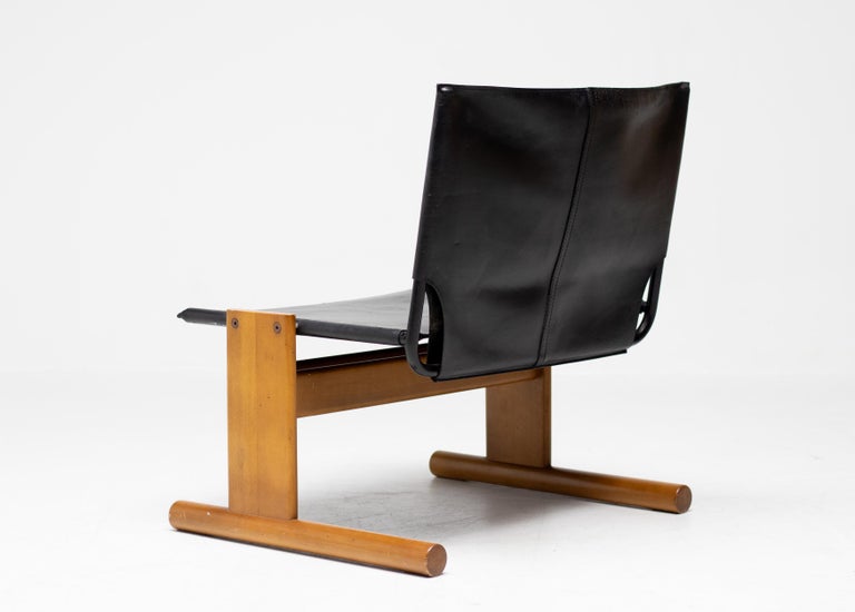 Italian Lounge Chair by Afra & Tobia Scarpa, Dark Brown Ash, 1960s - Image 3