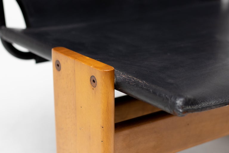 Italian Lounge Chair by Afra & Tobia Scarpa, Dark Brown Ash, 1960s - Image 11