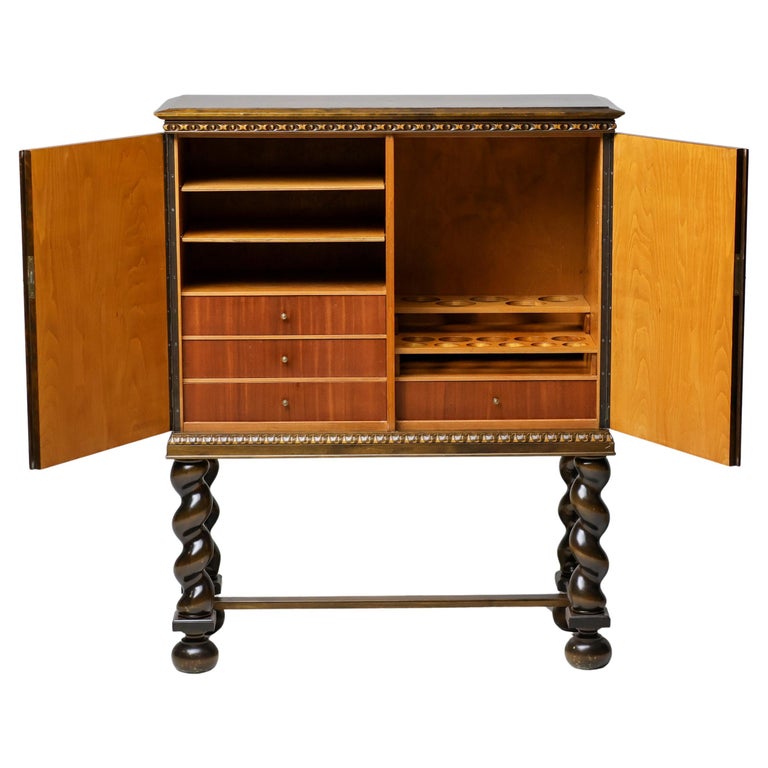 Mid-Century Bar Cabinet by Möbelproduktion AB, Sweden, ca 1950s