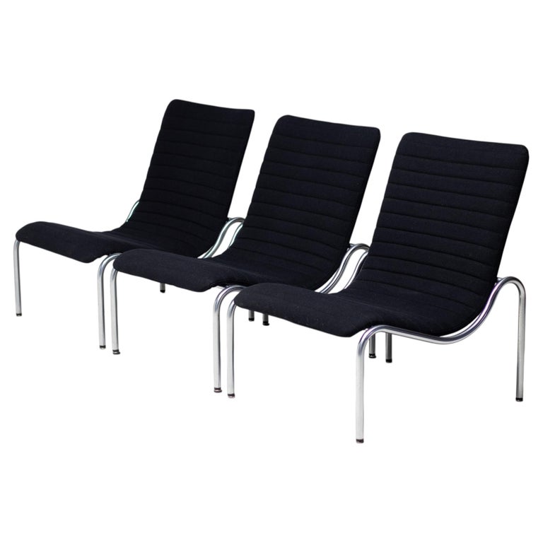 Matching Set of Three "No. 704" Lounge Chairs by Kho Liang Ie for Stabin Woerden