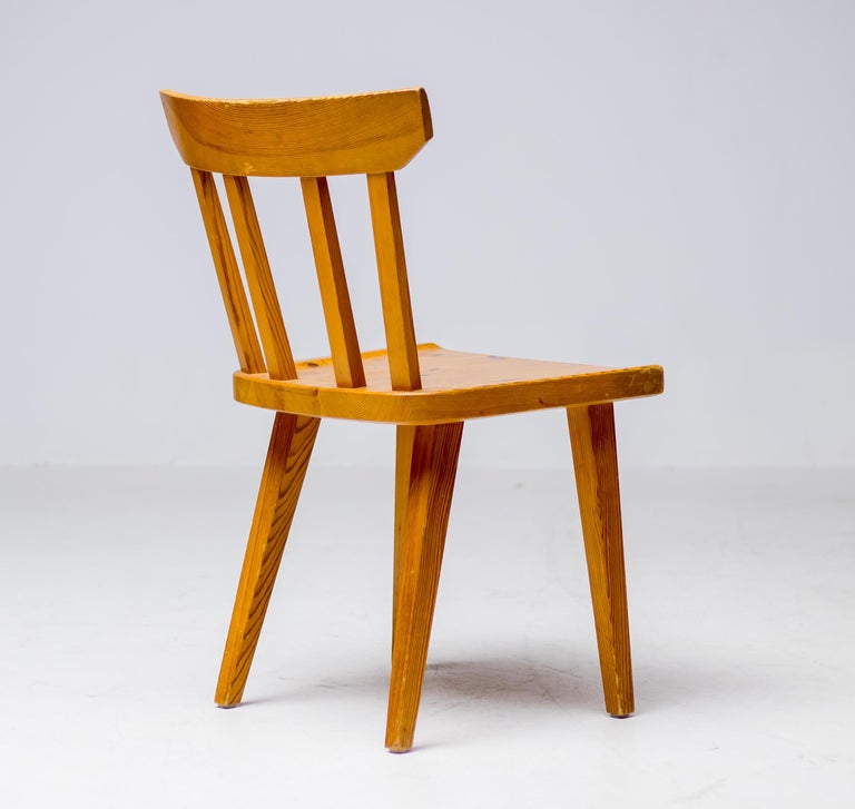 Set of Six Oregon Pine Side Chairs by Roland Wilhelmsson, Sweden, 1960s - Image 3