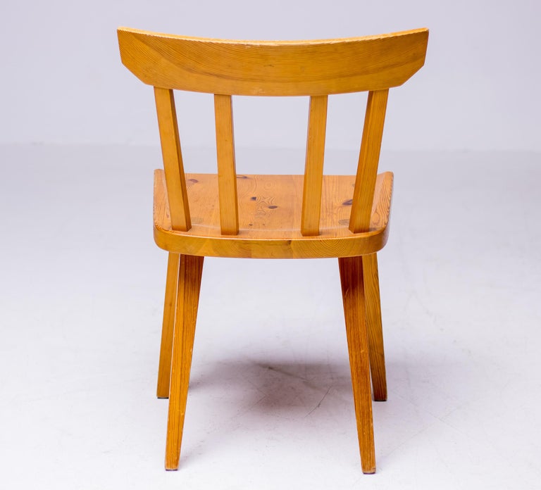 Set of Six Oregon Pine Side Chairs by Roland Wilhelmsson, Sweden, 1960s - Image 7