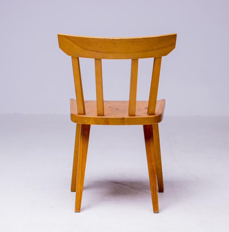 Set of Six Oregon Pine Side Chairs by Roland Wilhelmsson, Sweden, 1960s - Image 5