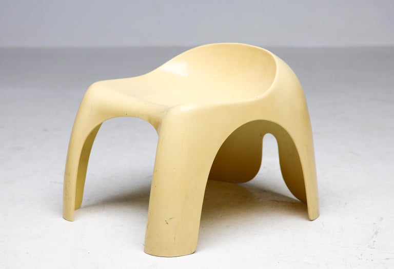 Efebo Stool by Stacy Dukes, Vintage 1970 Sculptural Design, Italy - Image 7