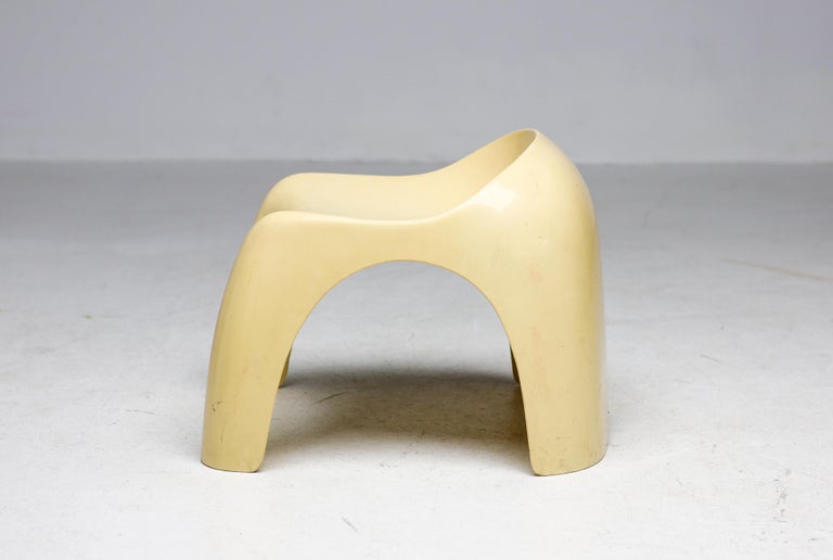 Efebo Stool by Stacy Dukes, Vintage 1970 Sculptural Design, Italy - Image 4