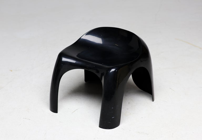 Black Efebo Stool – Sculptural Italian Design by Stacy Dukes, Italy, 1970s - Image 2