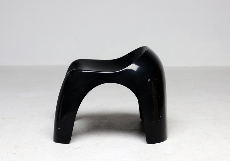 Black Efebo Stool – Sculptural Italian Design by Stacy Dukes, Italy, 1970s - Image 4