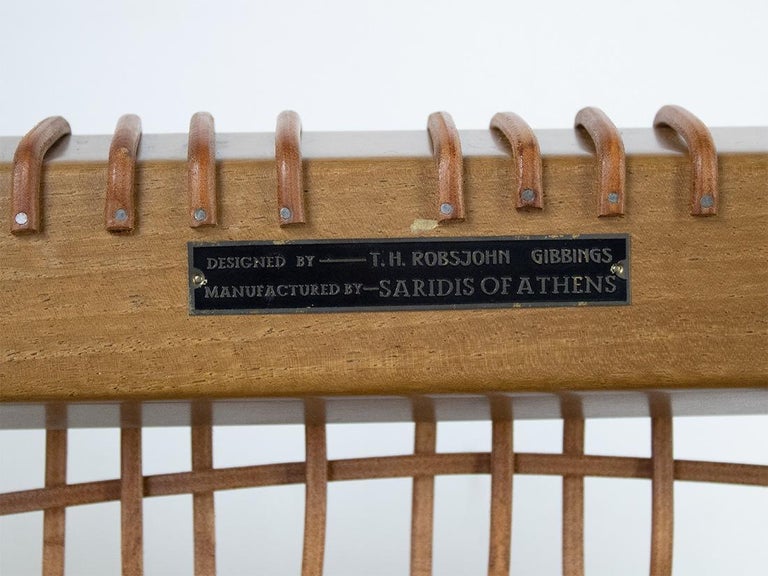 Early T.H. Robsjohn-Gibbings Klismos Stool for Saridis of Athens, ca. 1961 - Image 11