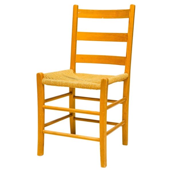 Eight Oregon Pine Ladder Chairs