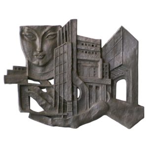Léon Leyritz – Monumental Lead Wall Sculpture, 1963