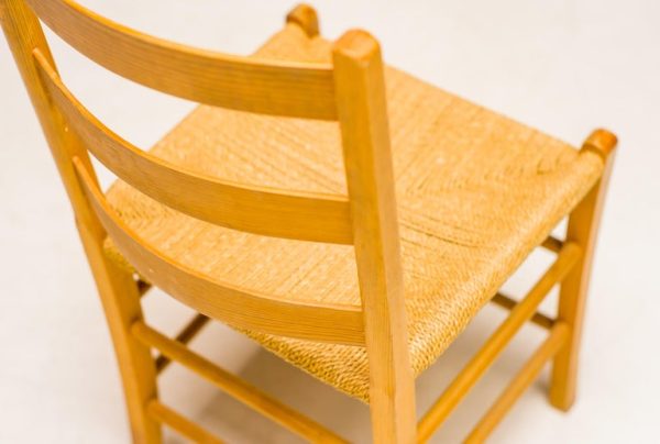 Eight Oregon Pine Ladder Chairs - Image 4