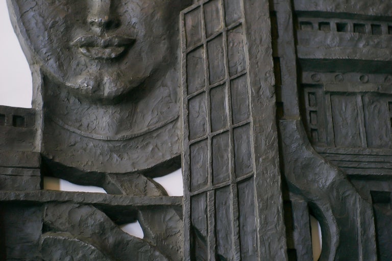 Léon Leyritz – Monumental Lead Wall Sculpture, 1963 - Image 4