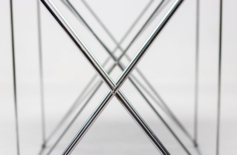 Max Sauze Foldable Smoke Glass Dining Table – A Masterpiece of Minimalist Design - Image 4