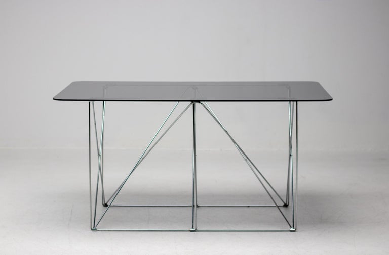 Max Sauze Foldable Smoke Glass Dining Table – A Masterpiece of Minimalist Design - Image 6