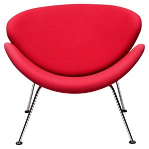 Red Orange Slice Lounge Chair (F437) by Pierre Paulin for Artifort, 1990s