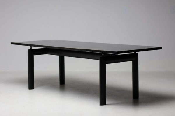 Rare Black Dye Ash LC6 Desk by Le Corbusier, Jeanneret and Perriand for Cassina - Image 5