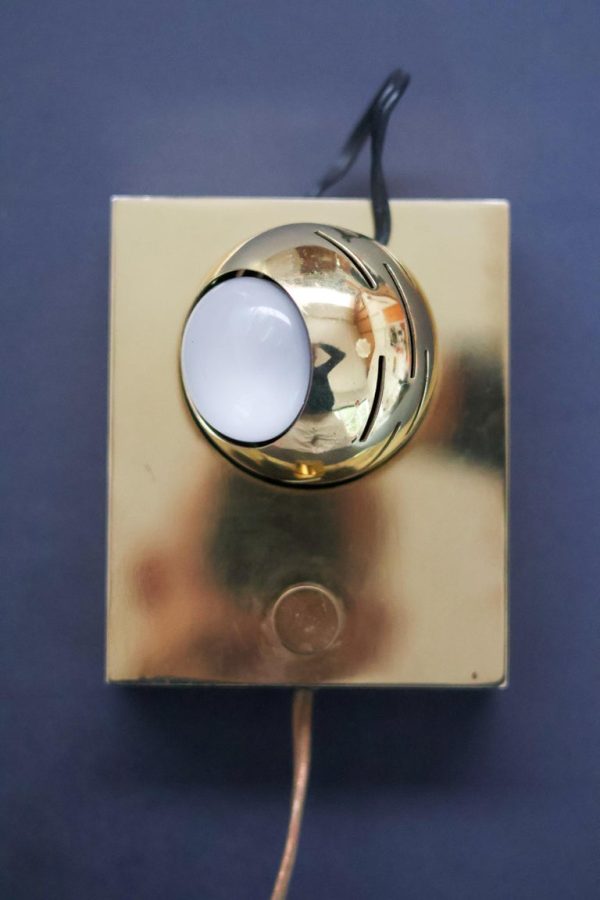 Angelo Lelli Mid Century Modern Arredoluce Eye Wall Lamp, Italy - Image 5