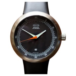 Ikepod Megapode Date in Stainless Steel, Designed by Marc Newson, Switzerland