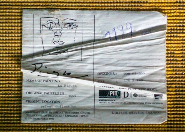Large Wool Picasso Carpet La Figura - Image 4