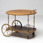 Cesare Lacca Brass Bar Cart - Image 7