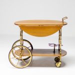 Cesare Lacca Brass Bar Cart - Image 2