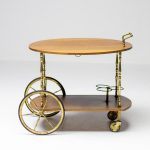 Cesare Lacca Brass Bar Cart - Image 3