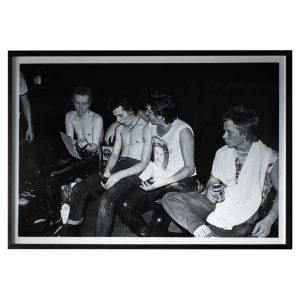 Iconic Large Photo by Dennis Morris of Sex Pistols Backstage