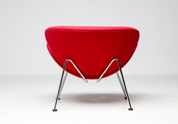 Mid Century Modern Red Orange Slice Chair by Pierre Paulin - Image 8