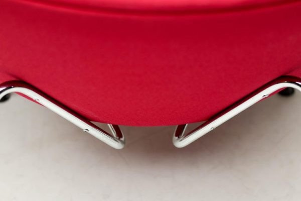 Mid Century Modern Red Orange Slice Chair by Pierre Paulin - Image 9