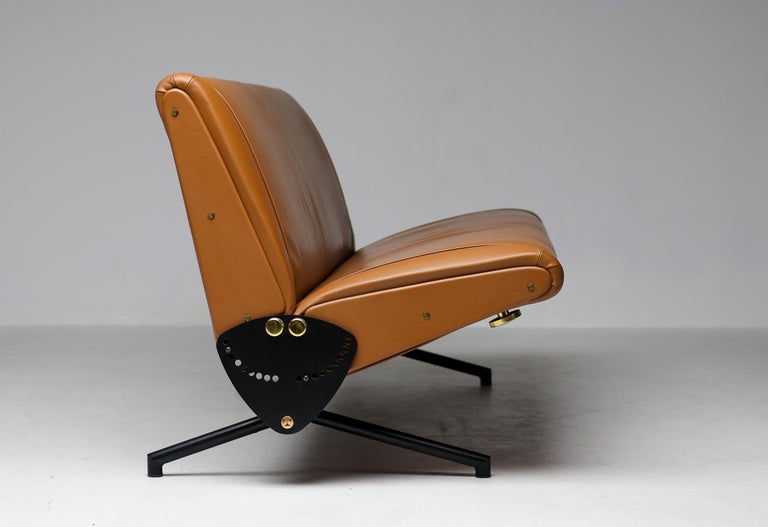 Sofa D70 in Cuoio Leather by Osvaldo Borsani for Tecno - Image 3