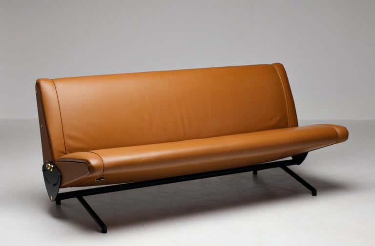 Sofa D70 in Cuoio Leather by Osvaldo Borsani for Tecno - Image 7