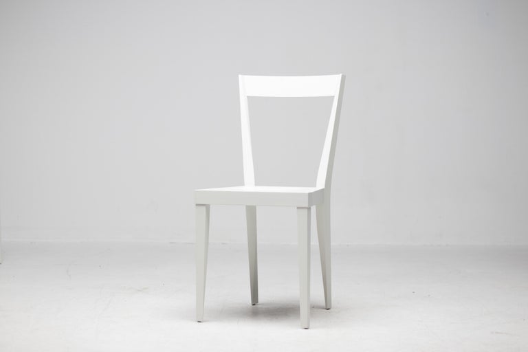 Elegant Matching Set of Four White Gio Ponti Livia Chairs - Image 11