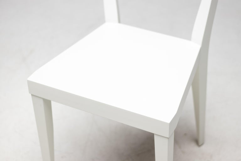 Elegant Matching Set of Four White Gio Ponti Livia Chairs - Image 7