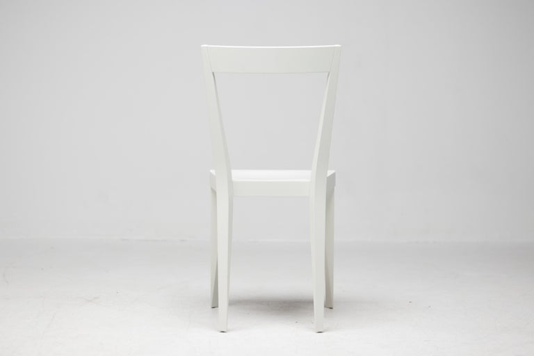 Elegant Matching Set of Four White Gio Ponti Livia Chairs - Image 6