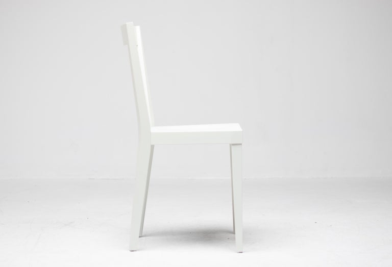 Elegant Matching Set of Four White Gio Ponti Livia Chairs - Image 8