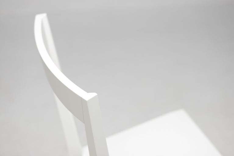 Elegant Matching Set of Four White Gio Ponti Livia Chairs - Image 9