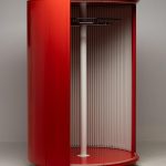 Round Carousel Wardrobe with Sliding Door, Italy, 1970 - Image 3