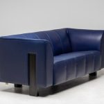 Blue Leather 'ISU' Sofa by Shigeru Uchida, 1995 - Image 2