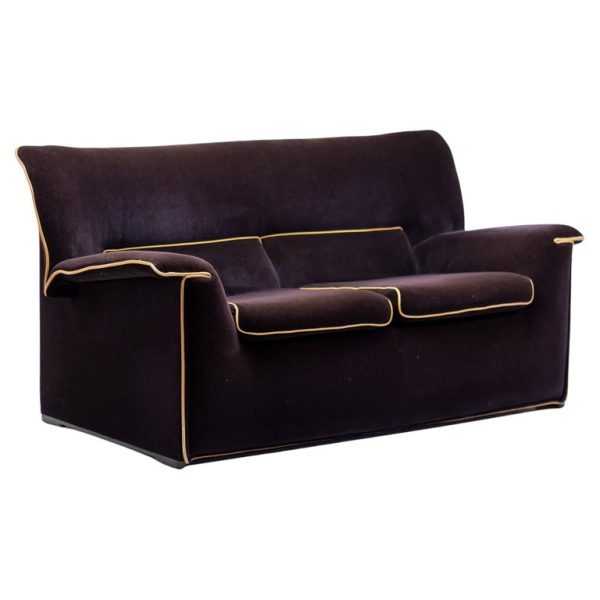 Afra & Tobia Scarpa Velvet Lauriana Sofa