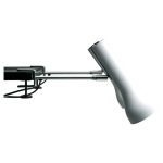 Pair of Dieter Waeckerlin Clamp Spotlights, 1960s Swiss Modernist Design