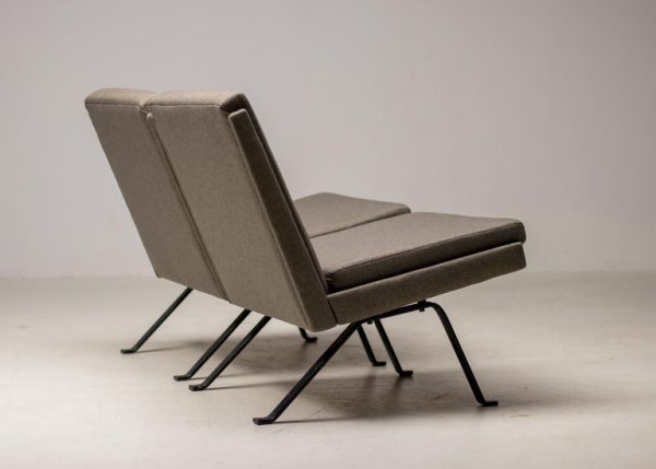 Pair of Dutch Architectural Lounge Chairs, 1960s - Image 2