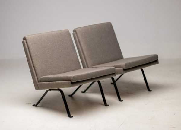 Pair of Dutch Architectural Lounge Chairs, 1960s - Image 9