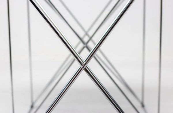 Max Sauze Foldable Smoke Glass Dining Table - Image 4